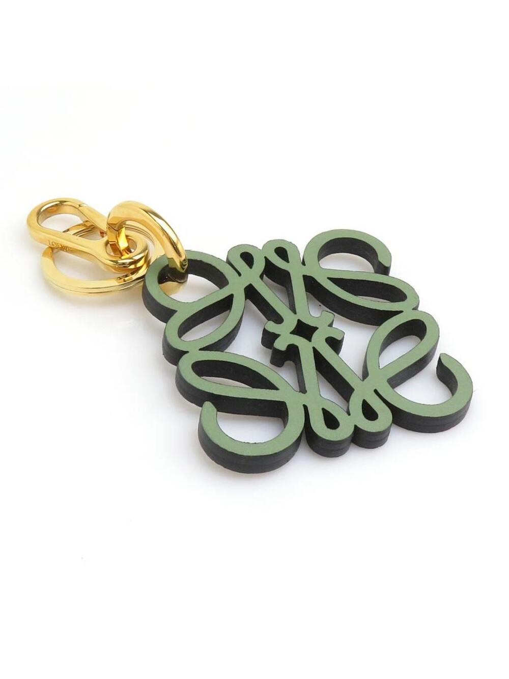 Auth Loewe Anagram Charm Key Ring #302735L29B